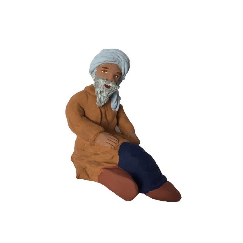 Touareg marron assis