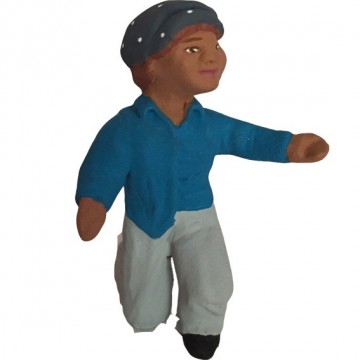 Petit garçon à genoux